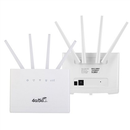 Router CPE WIFI con antenne e slot per schede SIM
